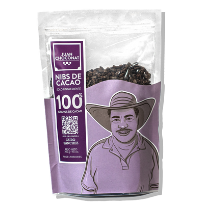 Bolsa de nibs de cacao (grano de cacao puro)